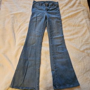 MiH Marrakesh Light Wash High Rise Kick Flare Jeans